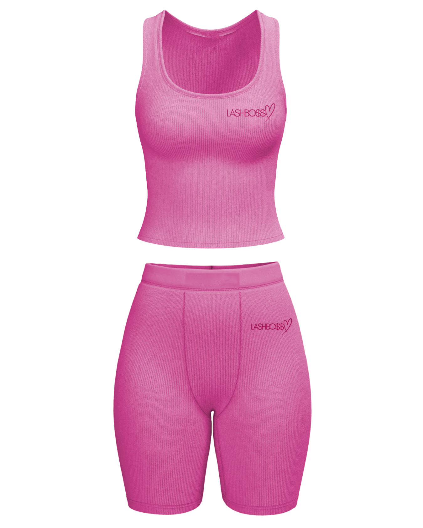 LASH BO$$ TANK TOP SET - SUNSET SORBET - Strikly Lashed Glam Shop LLC