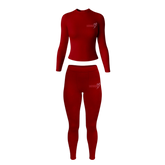 LASH BO$$ LONG SLEEVE SET - BURGUNDY - Strikly Lashed Glam Shop LLC