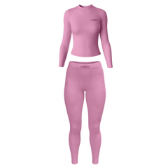 LASH BO$$ LONG SLEEVE SET - PINK - Strikly Lashed Glam Shop LLC