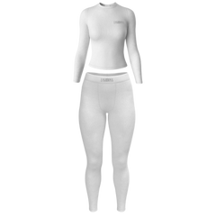 LASH BO$$ LONG SLEEVE SET - WHITE - Strikly Lashed Glam Shop LLC