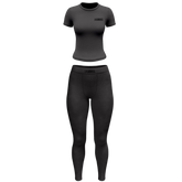 LASH BO$$ SHORT SLEEVE SET - BLACK - Strikly Lashed Glam Shop LLC