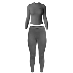 LASH BO$$ LONG SLEEVE SET - GREY - Strikly Lashed Glam Shop LLC