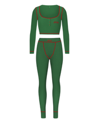 SANTA BABY HOLIDAY SET - HOLLY MISTLETOE